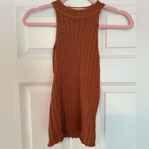 Vestique Terracotta  Polyester Tank